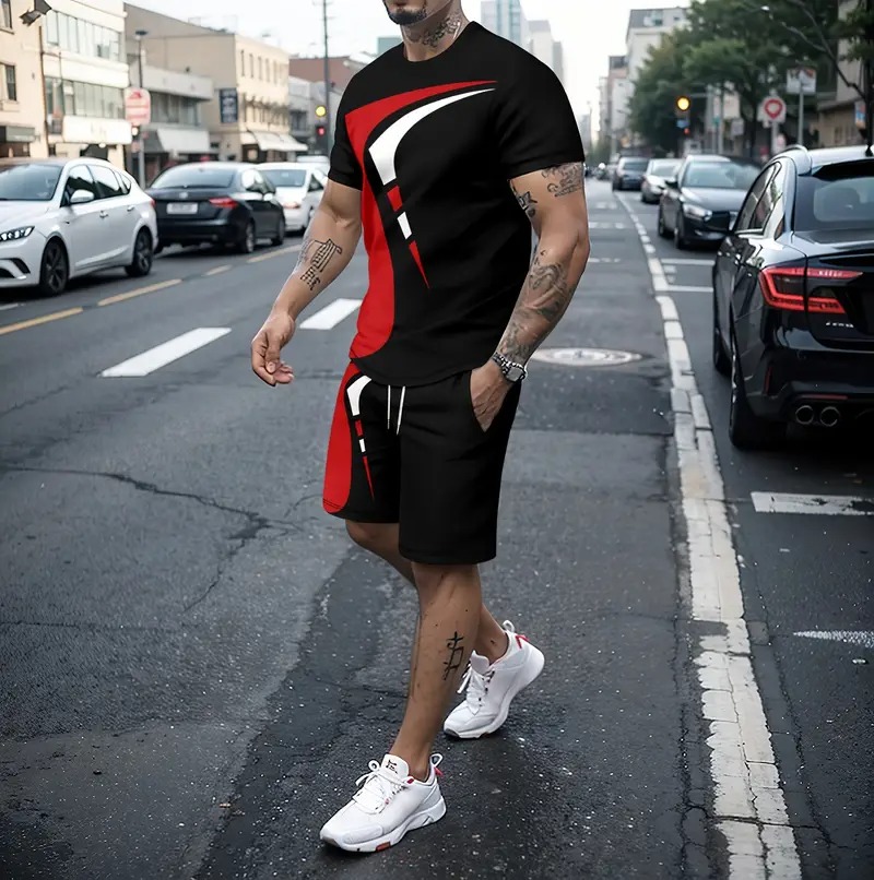 Combo Half T-Shirt And 3 Quarter Pants For Man