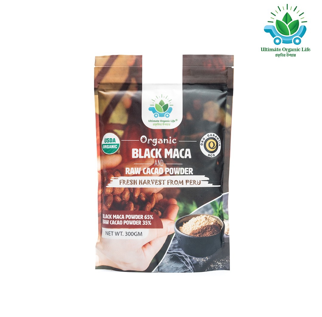 Black maca and Caca Powder ৩০০  গ্রাম হাফ কোর্স 1 পিস